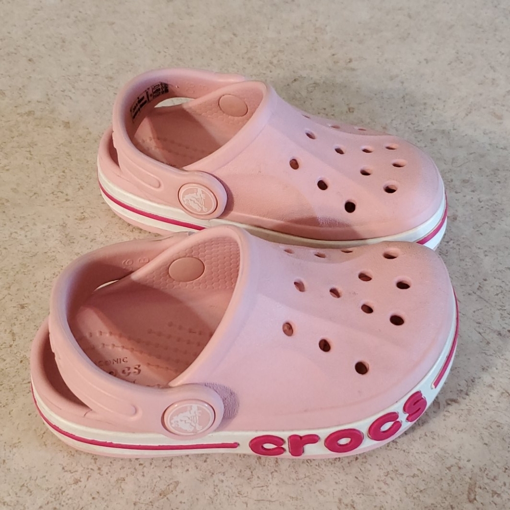 Pink Crocs